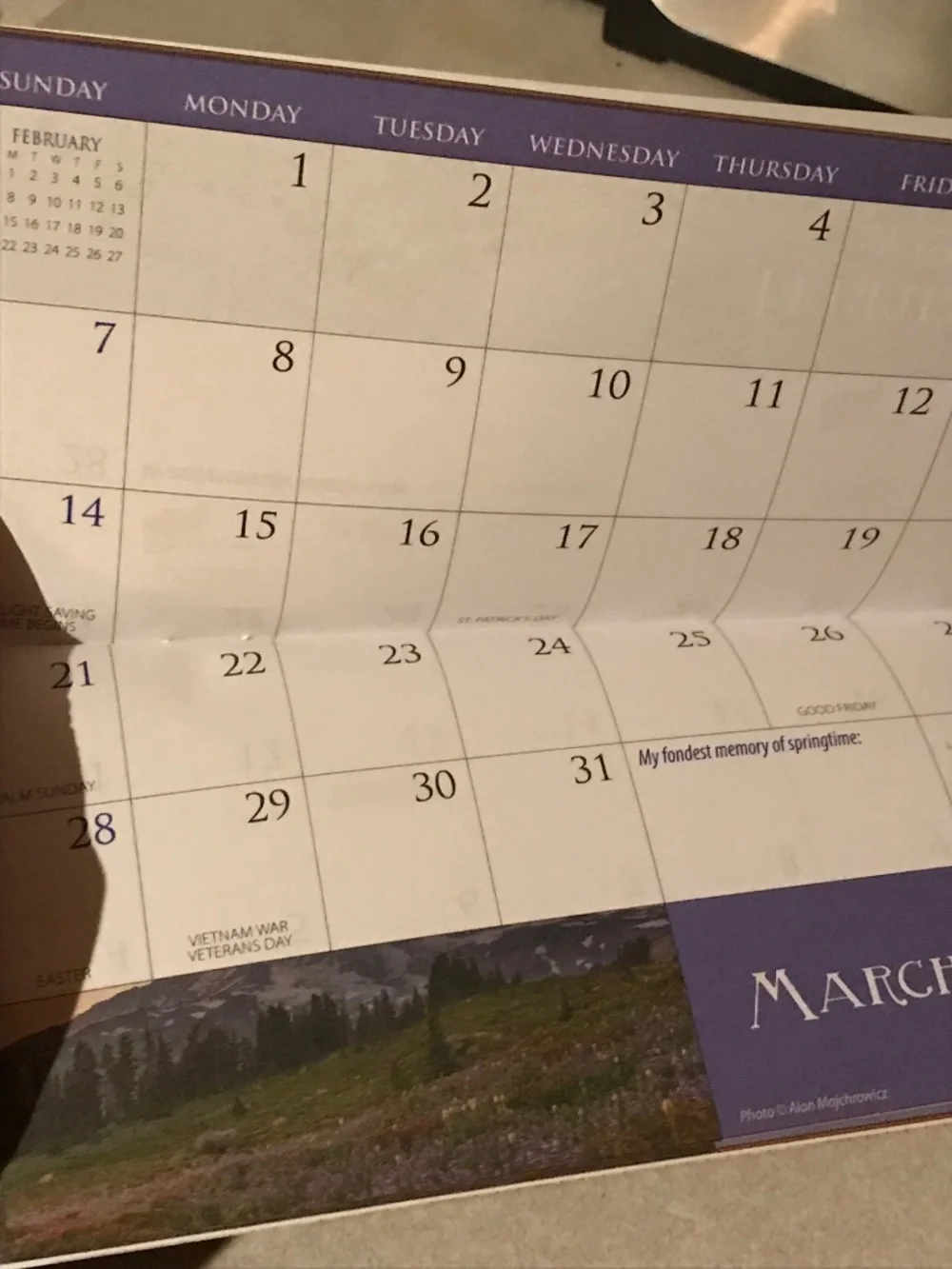 $4 bundle price 2027 Patriotic flag days desk or pocket Calendar with ruler